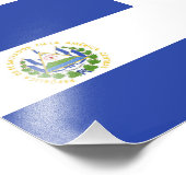 Flagge El Salvadors Fotodruck (Ecke)