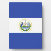 Flagge El Salvadors Fotoplatte (Vorderseite)