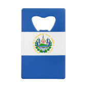 Flagge El Salvadors Geldbeutel Flaschenöffner (Rückseite)