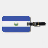 Flagge El Salvadors Gepäckanhänger (Vorderseite horizontal)