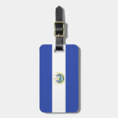 Flagge El Salvadors Gepäckanhänger (Vorderseite vertikal)