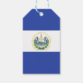 Flagge El Salvadors Geschenkanhänger (Rückseite)