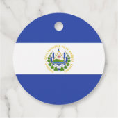 Flagge El Salvadors Geschenkanhänger (Rückseite)