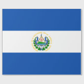 Flagge El Salvadors Geschenkpapier (Flach)