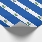 Flagge El Salvadors Geschenkpapier (Ecke)