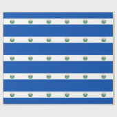 Flagge El Salvadors Geschenkpapier (Flach)