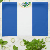 Flagge El Salvadors Geschirrtuch (Gefaltet)