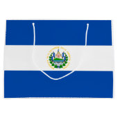 Flagge El Salvadors Große Geschenktüte (Vorderseite)