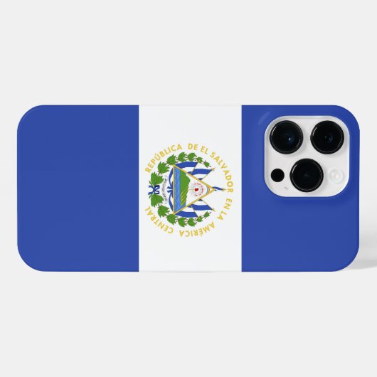 Flagge El Salvadors iPhone Hülle (Rückseite (Horizontal))