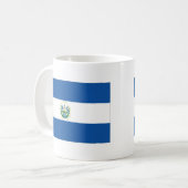 Flagge El Salvadors Kaffeetasse (Vorderseite Links)
