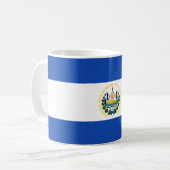 Flagge El Salvadors Kaffeetasse (Vorderseite Links)