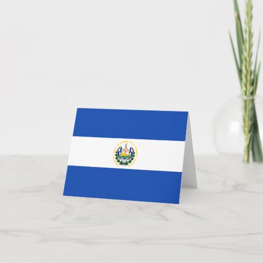 Flagge El Salvadors Karte (Vorderseite)