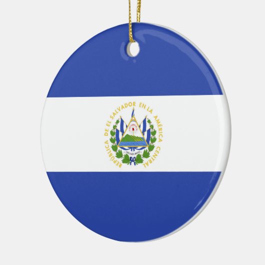 Flagge El Salvadors Keramik Ornament (Links)