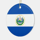 Flagge El Salvadors Keramik Ornament (Links)