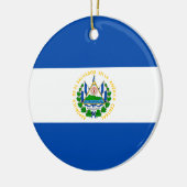 Flagge El Salvadors Keramik Ornament (Links)