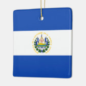 Flagge El Salvadors Keramikornament (Links)