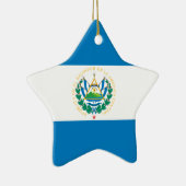 Flagge El Salvadors Keramikornament (Rechts)