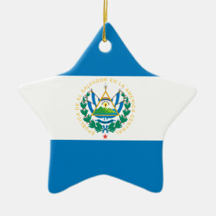 Flagge El Salvadors Keramikornament
