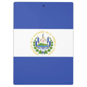 Flagge El Salvadors Klemmbrett (Rückseite)