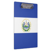 Flagge El Salvadors Klemmbrett (Rechts)