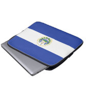 Flagge El Salvadors Laptopschutzhülle (Vorne Knopf)