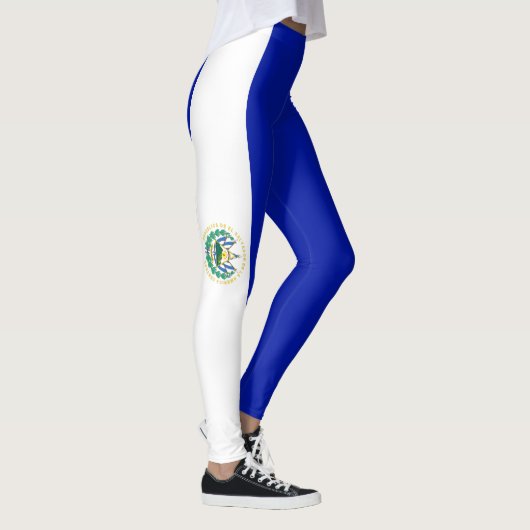 Flagge El Salvadors Leggings (Rechts)