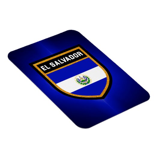 Flagge El Salvadors Magnet (Rechte Seite)