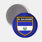 Flagge El Salvadors Magnet (Vorderseite/Rückseite)
