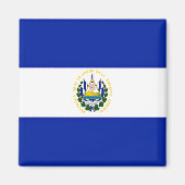 Flagge El Salvadors Magnet (Vorne)