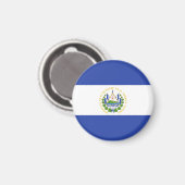 Flagge El Salvadors Magnet (Vorderseite/Rückseite)