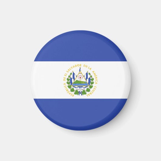 Flagge El Salvadors Magnet (Vorne)