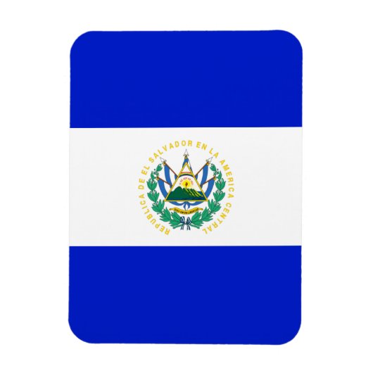 Flagge El Salvadors Magnet (Vertikal)