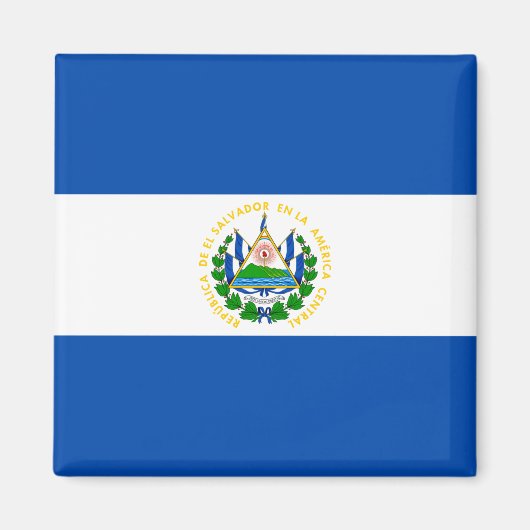 Flagge El Salvadors Magnet (Vorne)