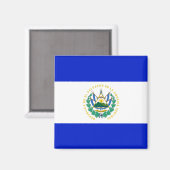 Flagge El Salvadors Magnet (Vorderseite/Rückseite)