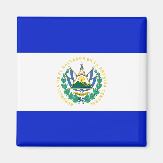 Flagge El Salvadors Magnet (Vorne)