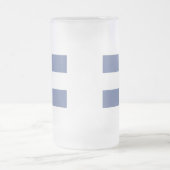 Flagge El Salvadors Mattglas Bierglas (Mittel)