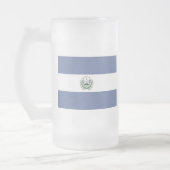 Flagge El Salvadors Mattglas Bierglas (Links)