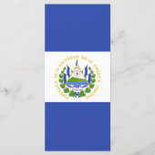 Flagge El Salvadors Menükarte (Vorderseite)