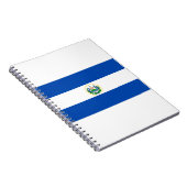 Flagge El Salvadors Notizblock (Rechte Seite)