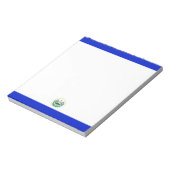 Flagge El Salvadors Notizblock (Rotiert)