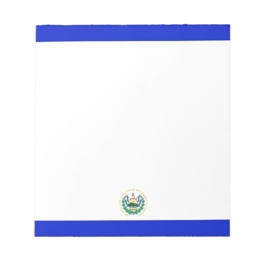Flagge El Salvadors Notizblock (Vorderseite)