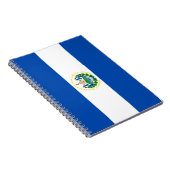 Flagge El Salvadors Notizblock (Rechte Seite)