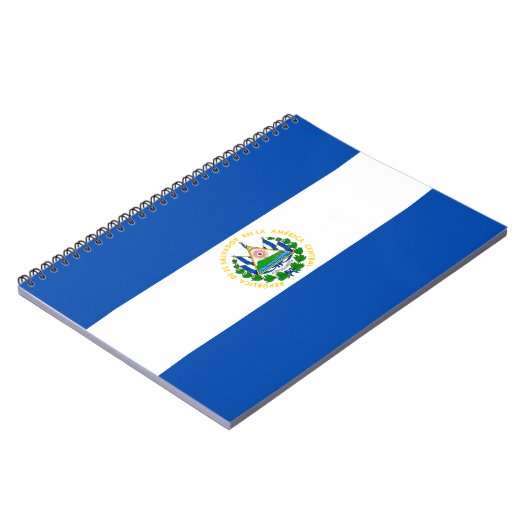 Flagge El Salvadors Notizblock (Linke Seite)