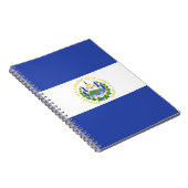 Flagge El Salvadors Notizblock (Rechte Seite)