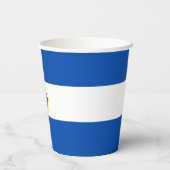 Flagge El Salvadors Pappbecher (Rückseite)