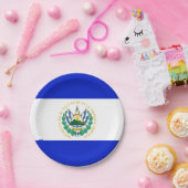 Flagge El Salvadors Pappteller (Party)