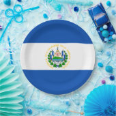 Flagge El Salvadors Pappteller (Party)