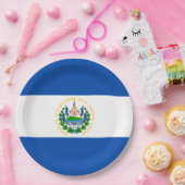 Flagge El Salvadors Pappteller (Party)
