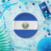 Flagge El Salvadors Pappteller (Party)