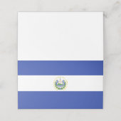 Flagge El Salvadors Platzkarte (Außenseite Aufgefaltet)